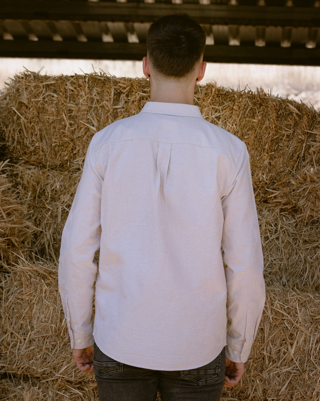 Camisa Oxford Hombre Beige - Tailor Dance