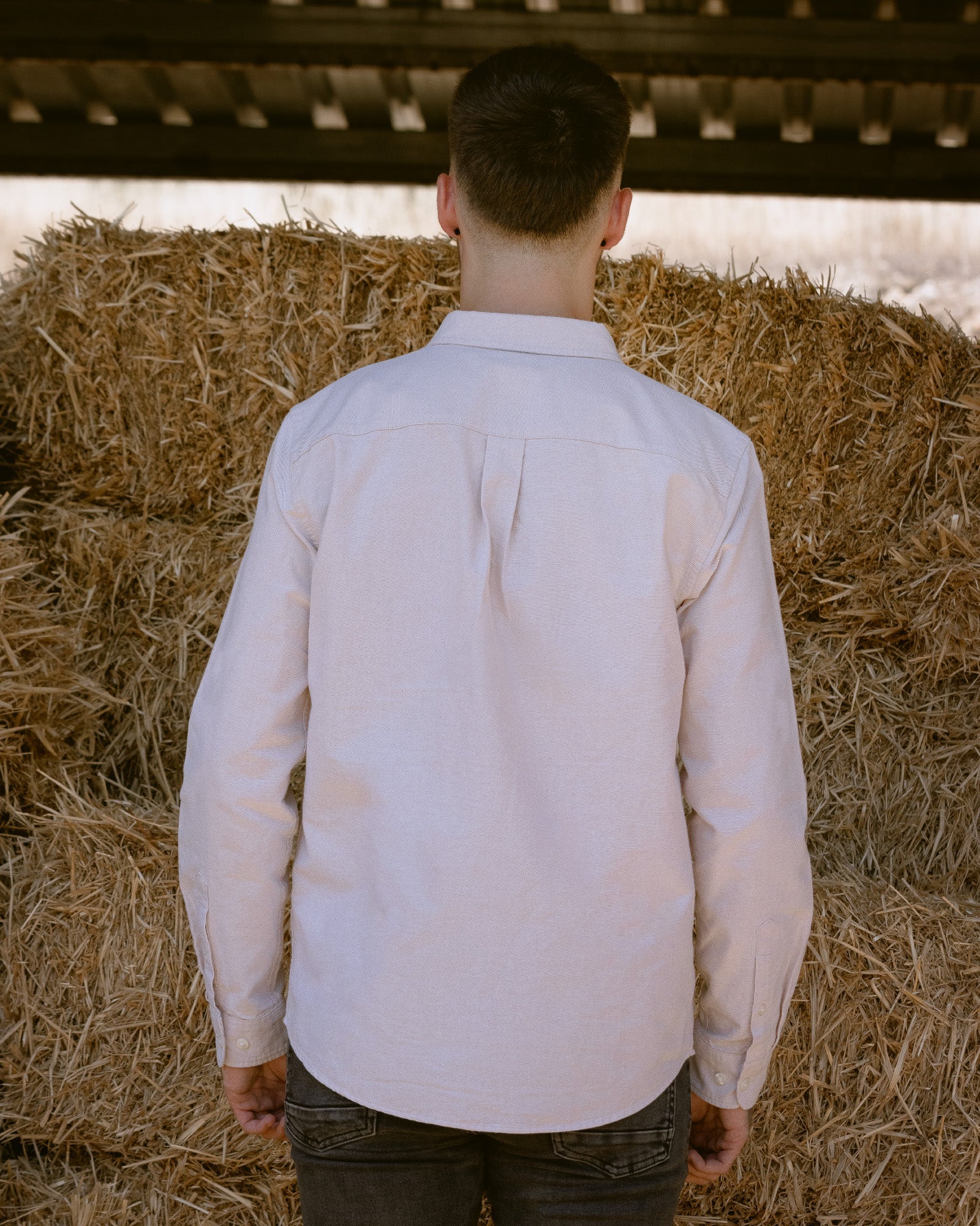 Camisa Oxford Hombre Beige - Tailor Dance
