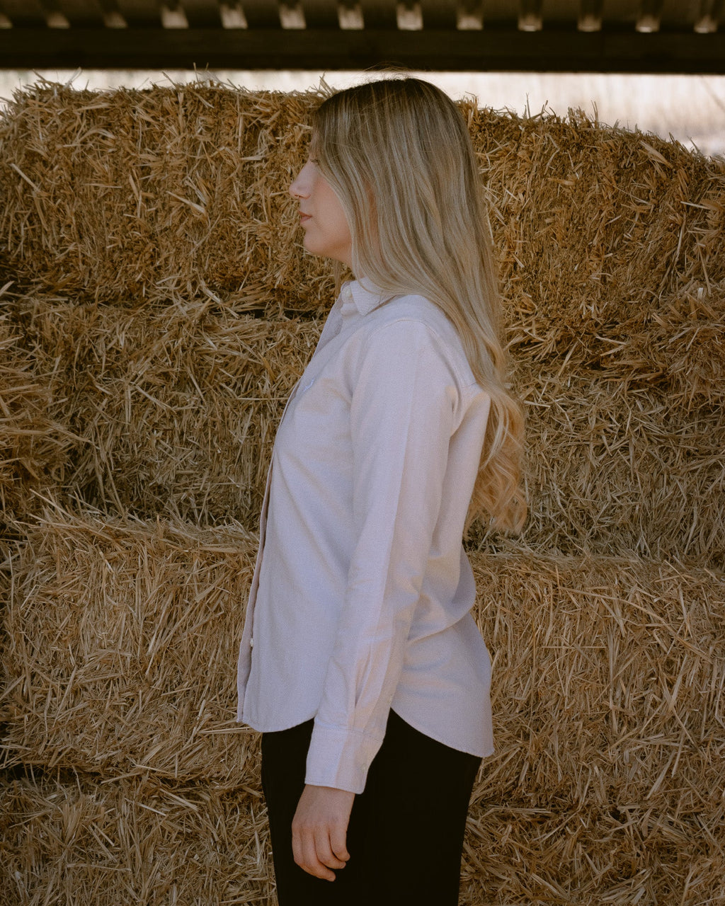 Camisa Oxford Mujer Beige - Tailor Dance