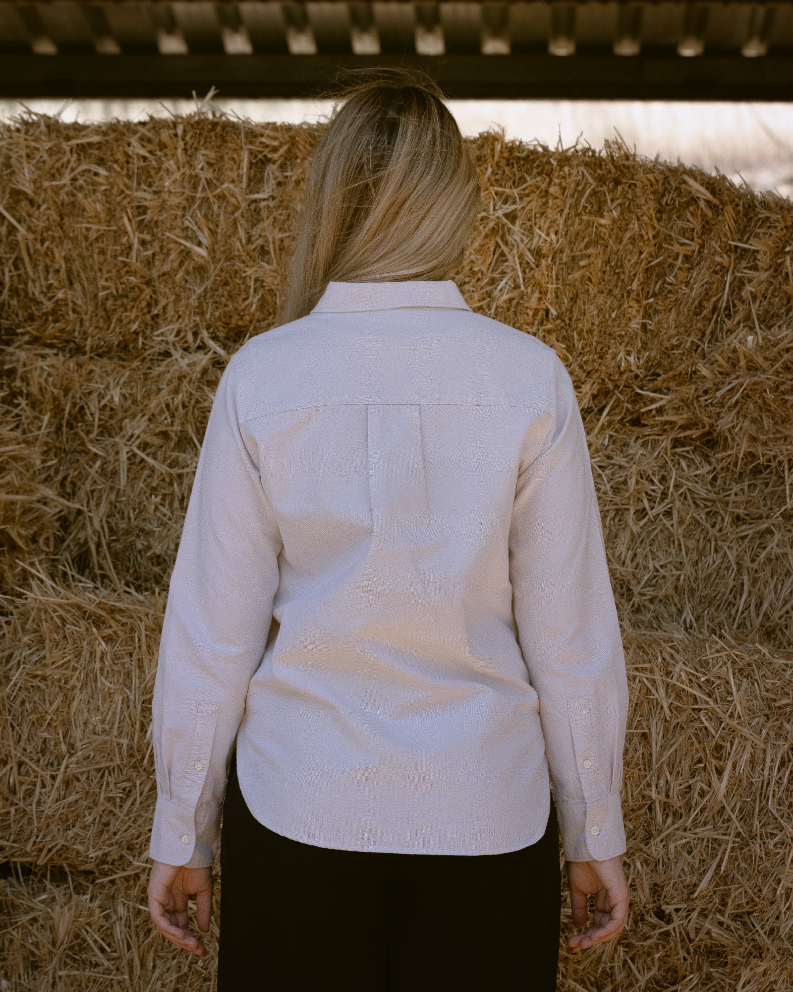 Camisa Oxford Mujer Beige - Tailor Dance