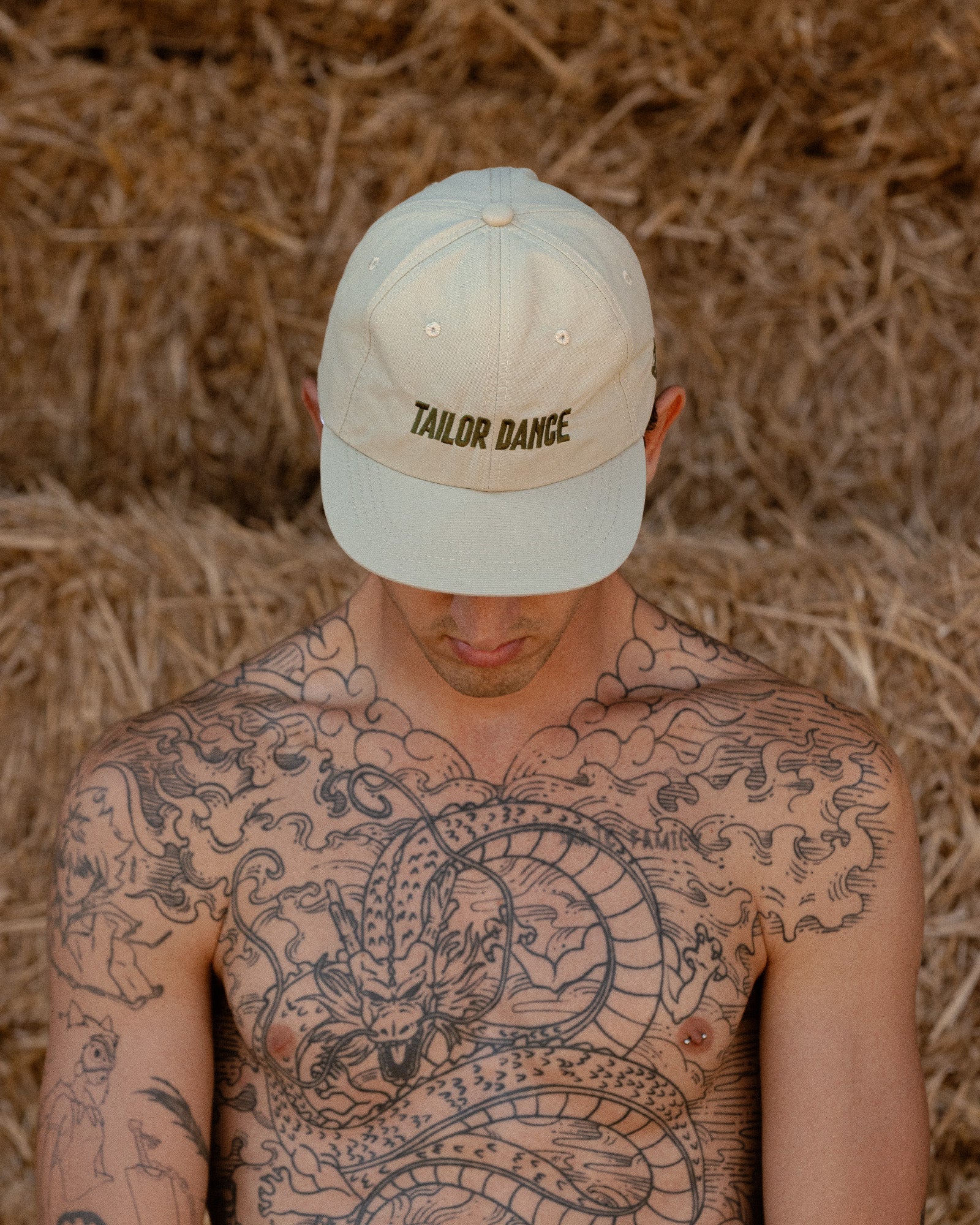 Gorra plana 6 paneles Pastel Crema - Tailor Dance
