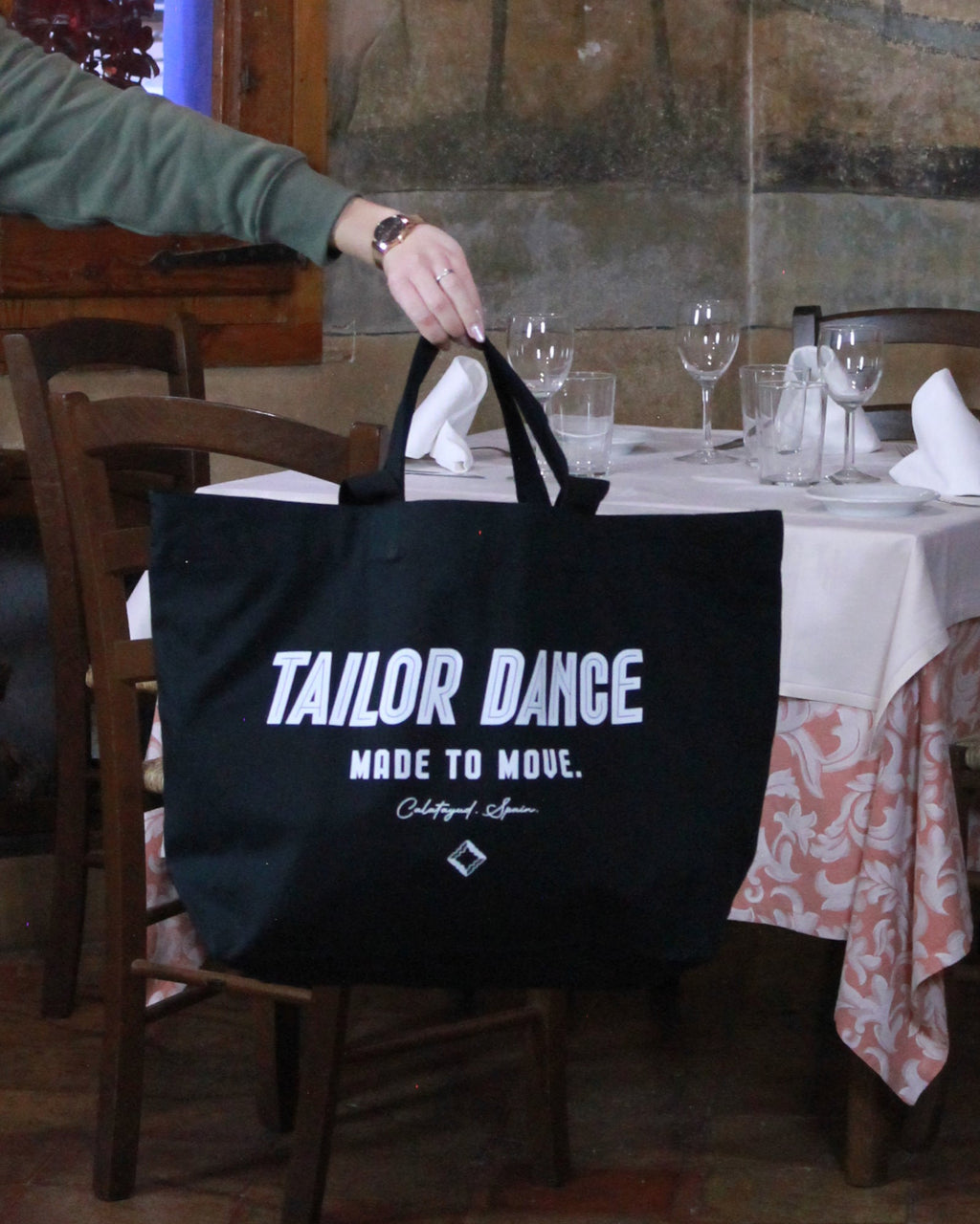 Mega Tote Bag Negra - Tailor Dance