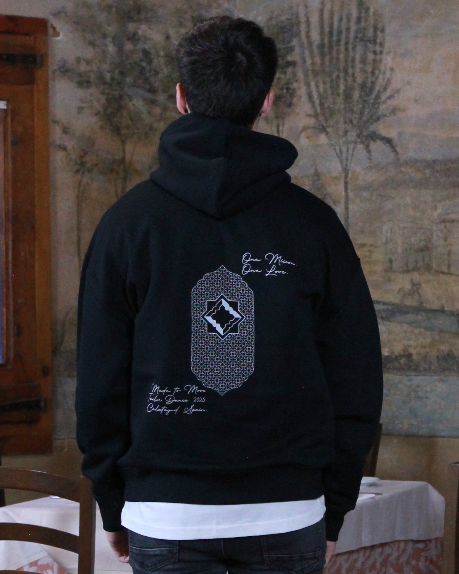 Sudadera Mudejar Hombre Negra - Tailor Dance