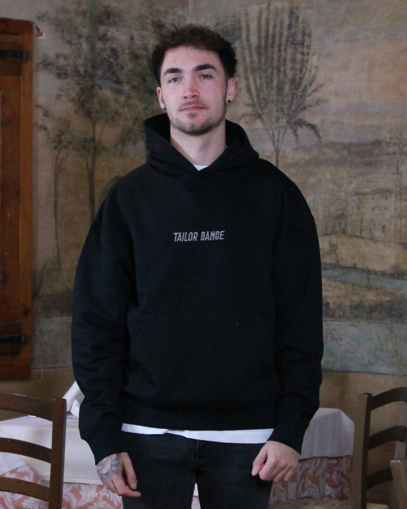 Sudadera Mudejar Hombre Negra - Tailor Dance