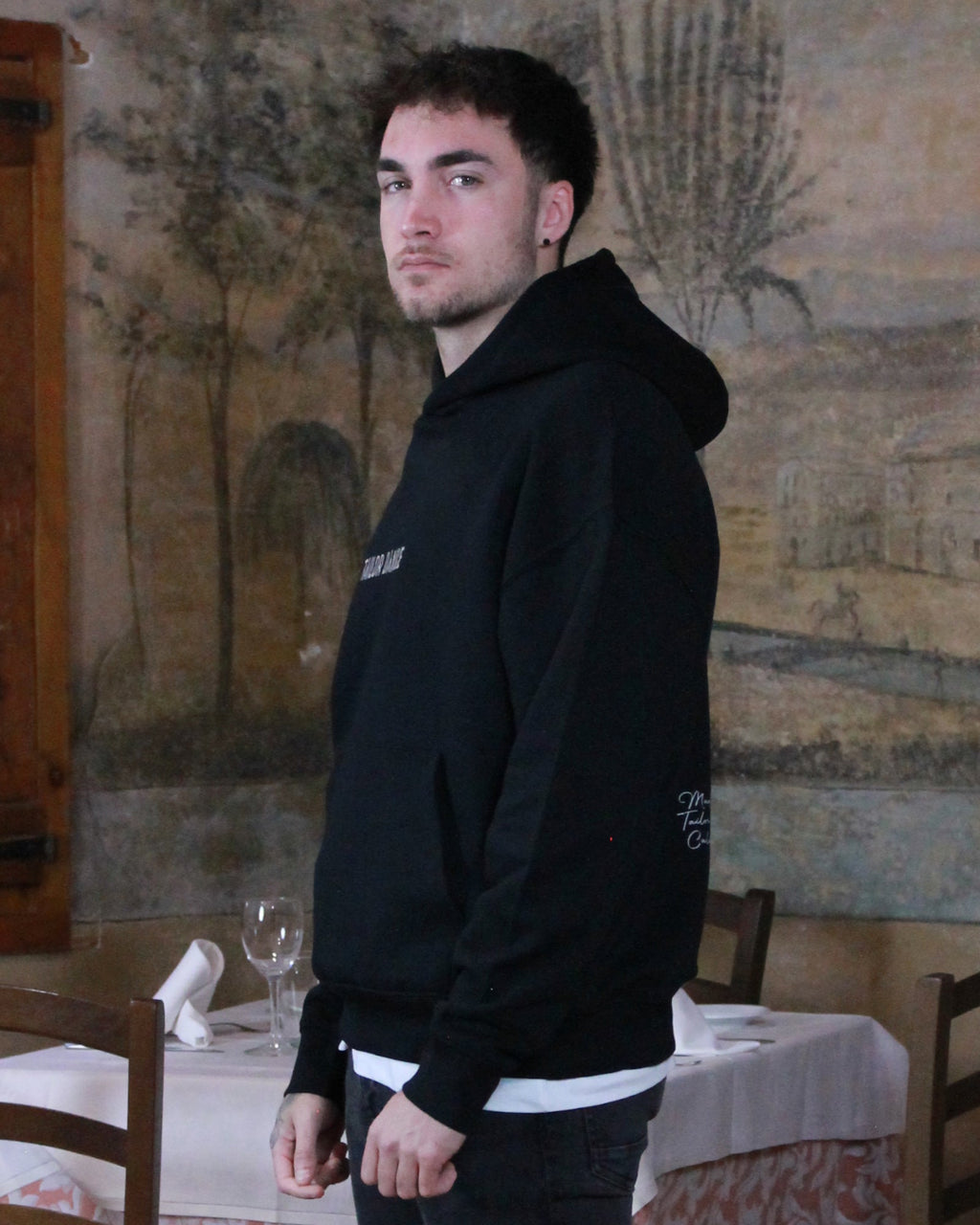 Sudadera Mudejar Hombre Negra - Tailor Dance